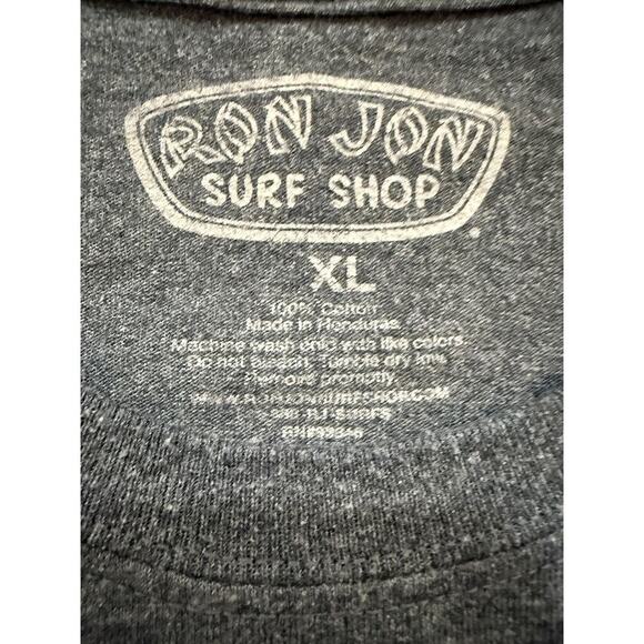 Ron Jon TShirt Mens XL Charcoal  Surf Shop Graphic Woody Wagon Surf Y2K Fader - Picture 2 of 7